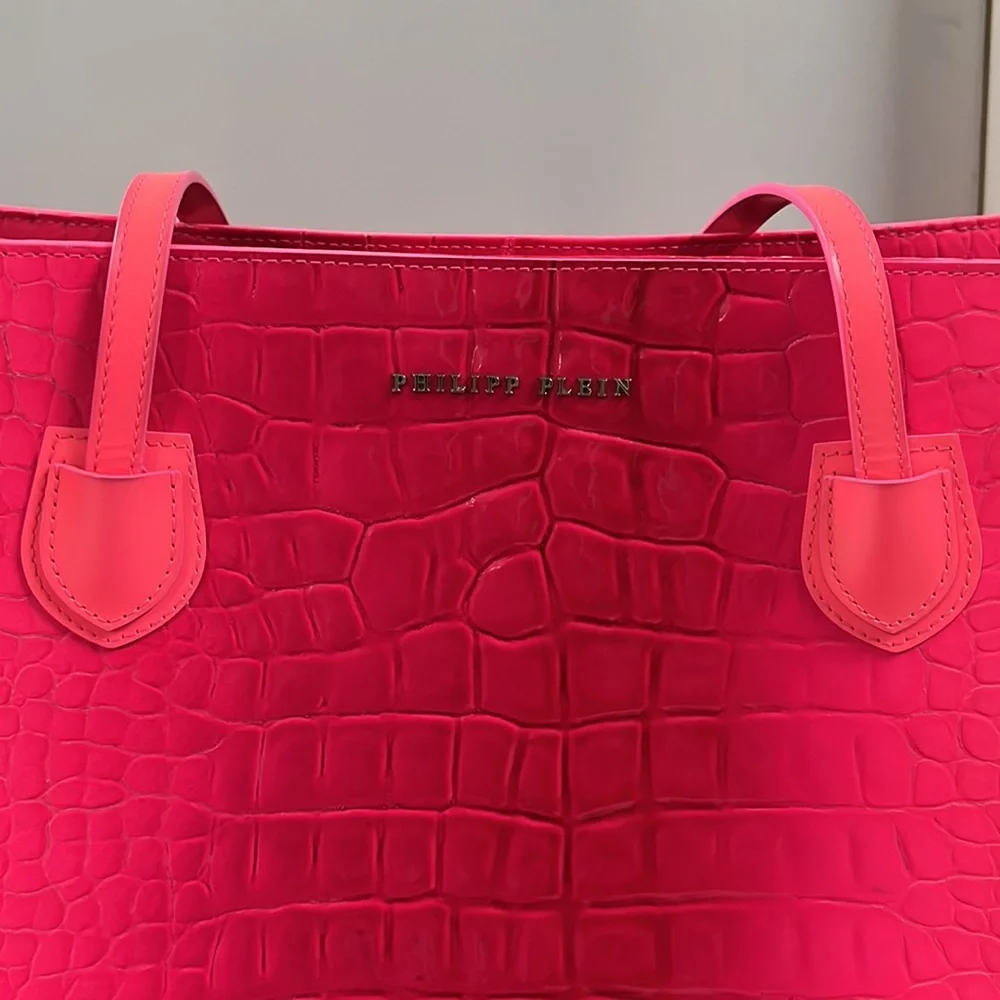 Philipp Plein pink ombré croc-style tote - Picture 9 of 16